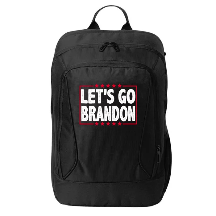 Let's Go Brandon Boxed Logo FJB Biden Chant City Backpack