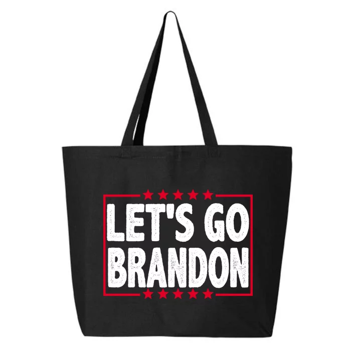 Let's Go Brandon Boxed Logo FJB Biden Chant 25L Jumbo Tote