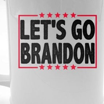 Let's Go Brandon Boxed Logo FJB Biden Chant Beer Stein