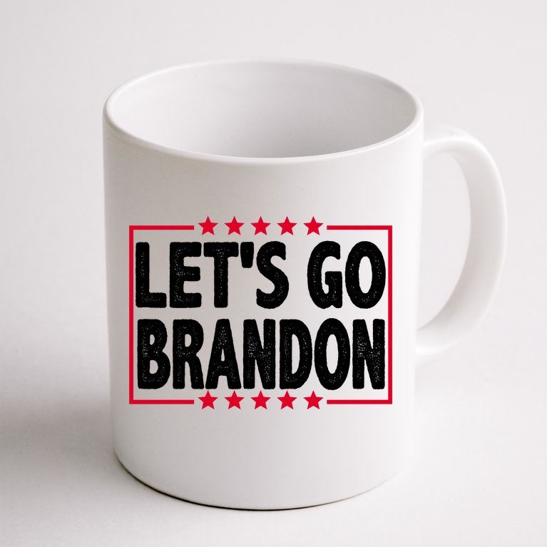Let's Go Brandon Boxed Logo FJB Biden Chant Coffee Mug