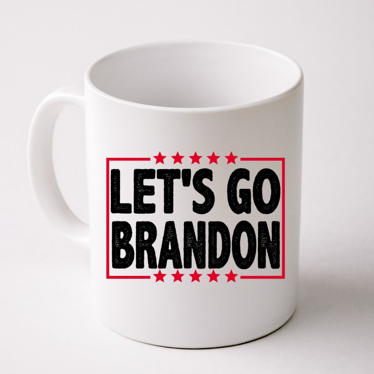 Let's Go Brandon Boxed Logo FJB Biden Chant Coffee Mug