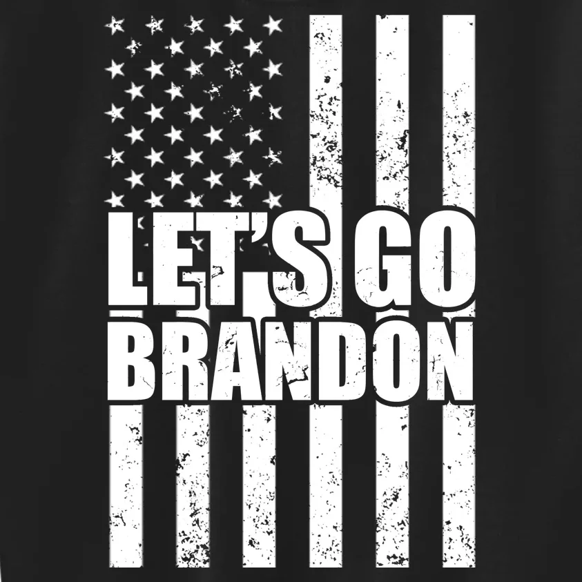 Let's Go Brandon Vintage American Flag Kids Sweatshirt