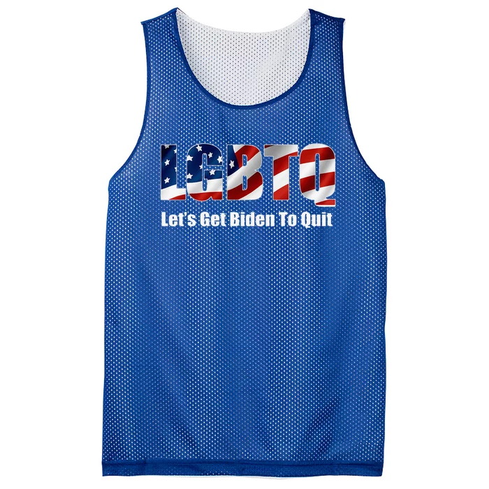 LetS Get Biden To Quite Mesh Reversible Basketball Jersey Tank