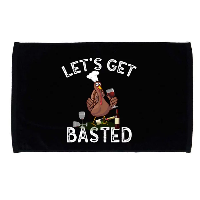 LetS Get Basted Gift Microfiber Hand Towel