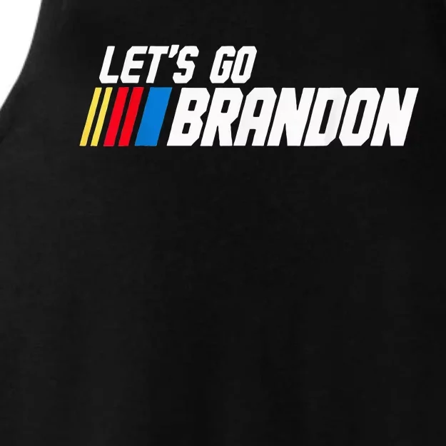 LetS Go Braden Brandon Us Flag Trendy Sarcastic Ladies Tri-Blend Wicking Tank