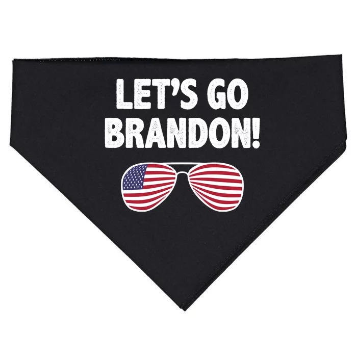 Let's Go Brandon Conservative F Biden Chant USA-Made Doggie Bandana