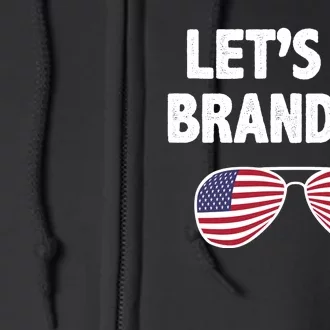 Let's Go Brandon Conservative F Biden Chant Full Zip Hoodie