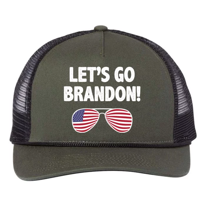 Let's Go Brandon Conservative F Biden Chant Retro Rope Trucker Hat Cap