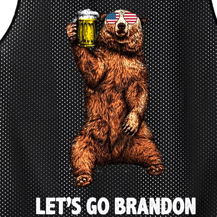 Let's Go Brandon Cheers American Bear Mesh Reversible Basketball Jersey Tank