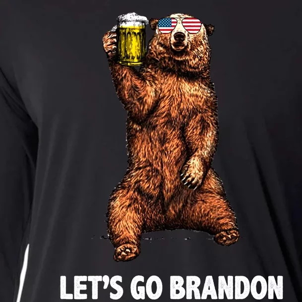 Let's Go Brandon Cheers American Bear Cooling Performance Long Sleeve Crew