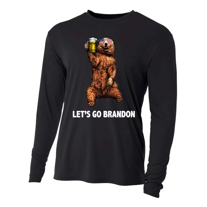 Let's Go Brandon Cheers American Bear Cooling Performance Long Sleeve Crew