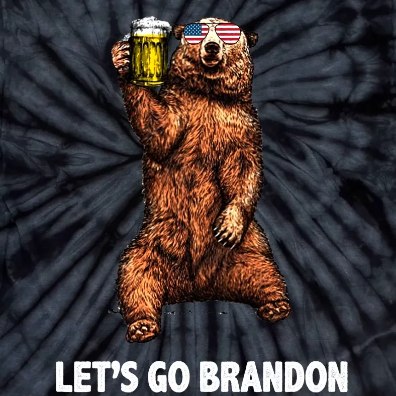 Let's Go Brandon Cheers American Bear Tie-Dye T-Shirt