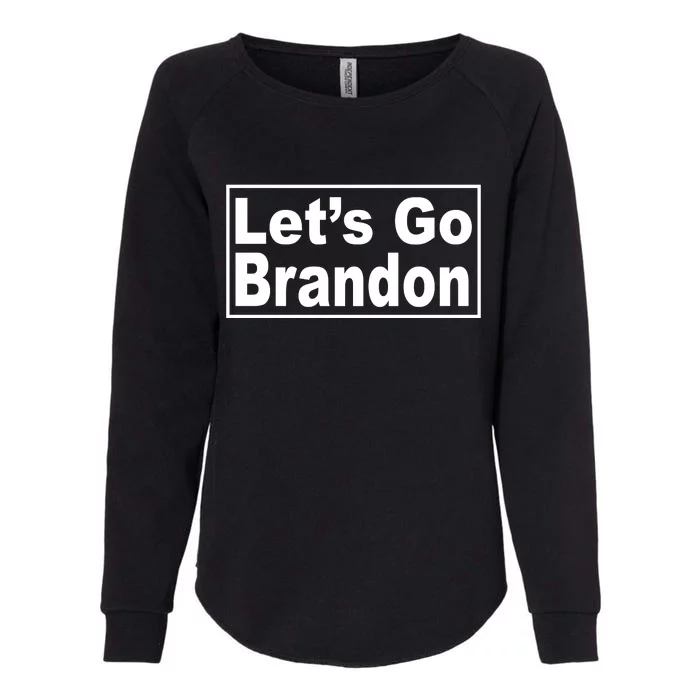 Let's Go Brandon Joe Biden Chant Womens California Wash Sweatshirt