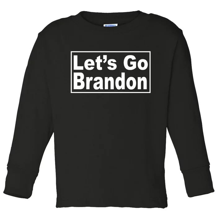 Let's Go Brandon Joe Biden Chant Toddler Long Sleeve Shirt