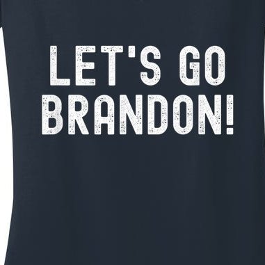 Let's Go Brandon , Lets Go Brandon Design Women's V-Neck T-Shirt