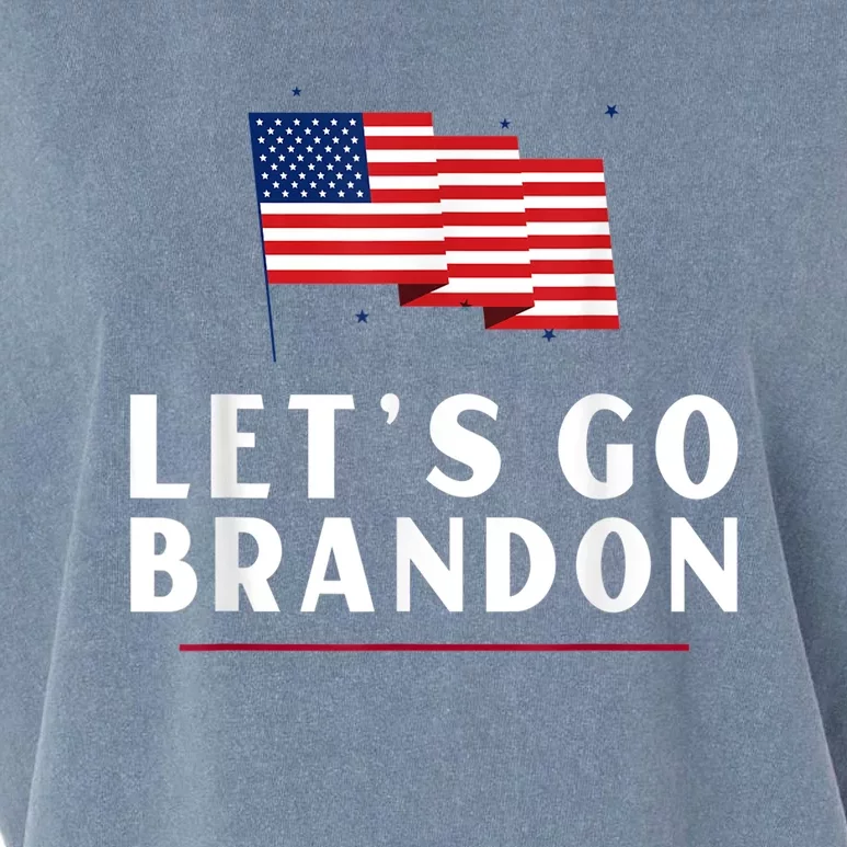 Lets Go Brandon Shirt Funny Trending Lets Go Brandon Meme Garment-Dyed Women's Muscle Tee