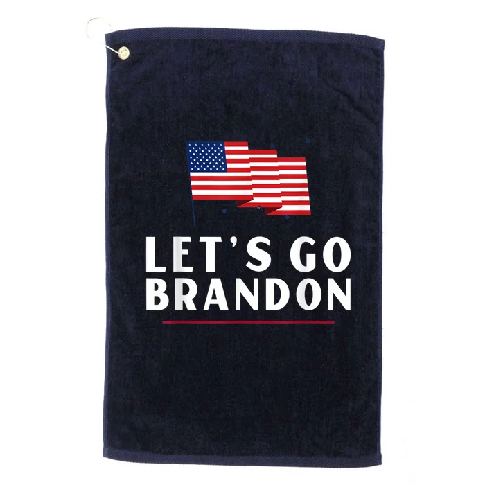 Lets Go Brandon Shirt Funny Trending Lets Go Brandon Meme Platinum Collection Golf Towel