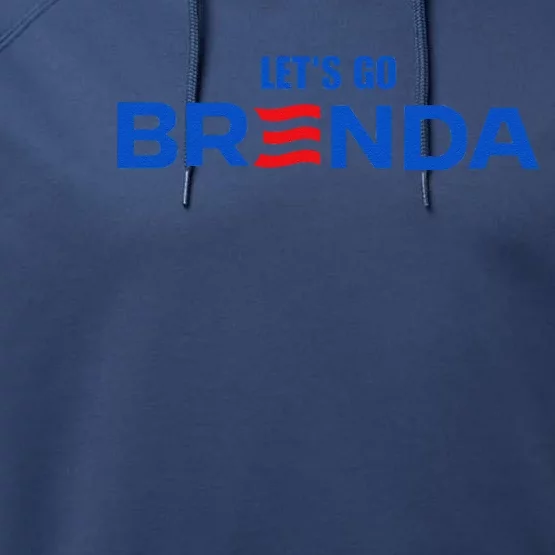 LetS Go Brenda Kamala 2024 Performance Fleece Hoodie