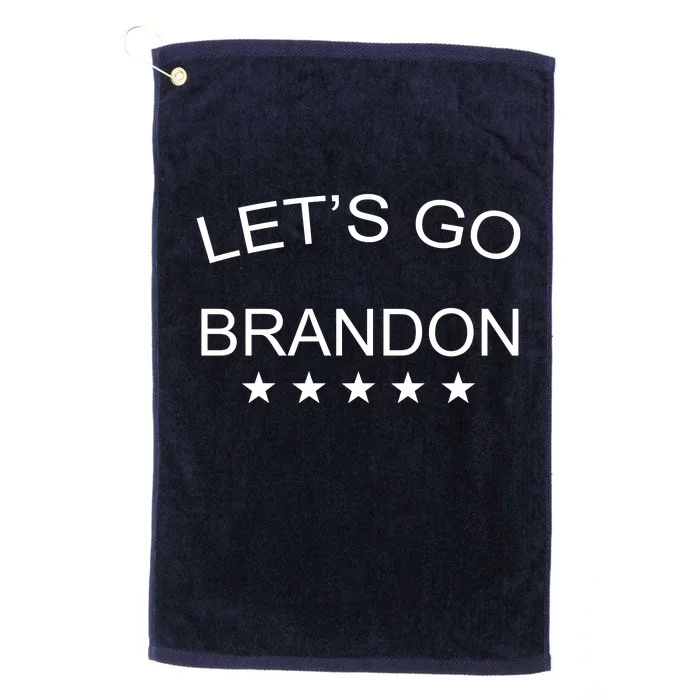 Let's Go Brandon Funny Joe Biden Platinum Collection Golf Towel