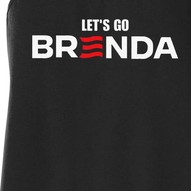 LetS Go Brenda Us Flag Women's Racerback Tank