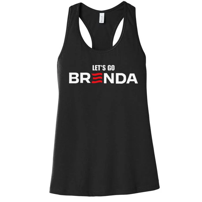 LetS Go Brenda Us Flag Women's Racerback Tank