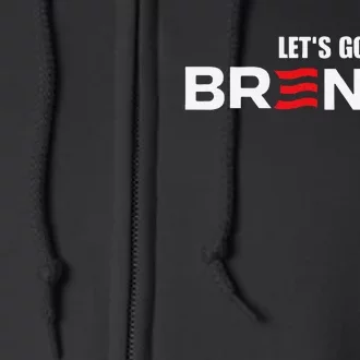 LetS Go Brenda Us Flag Full Zip Hoodie