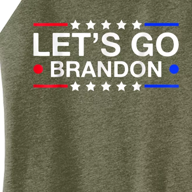 Let's Go Brandon Conservative US Flag Women’s Perfect Tri Rocker Tank