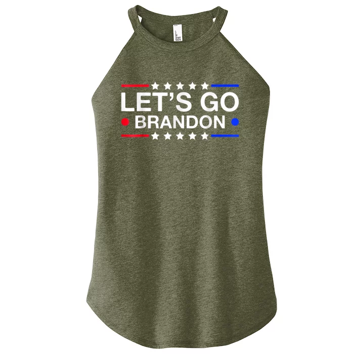 Let's Go Brandon Conservative US Flag Women’s Perfect Tri Rocker Tank