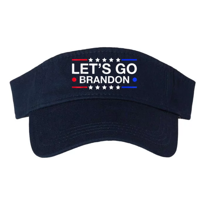 Let's Go Brandon Conservative US Flag Valucap Bio-Washed Visor