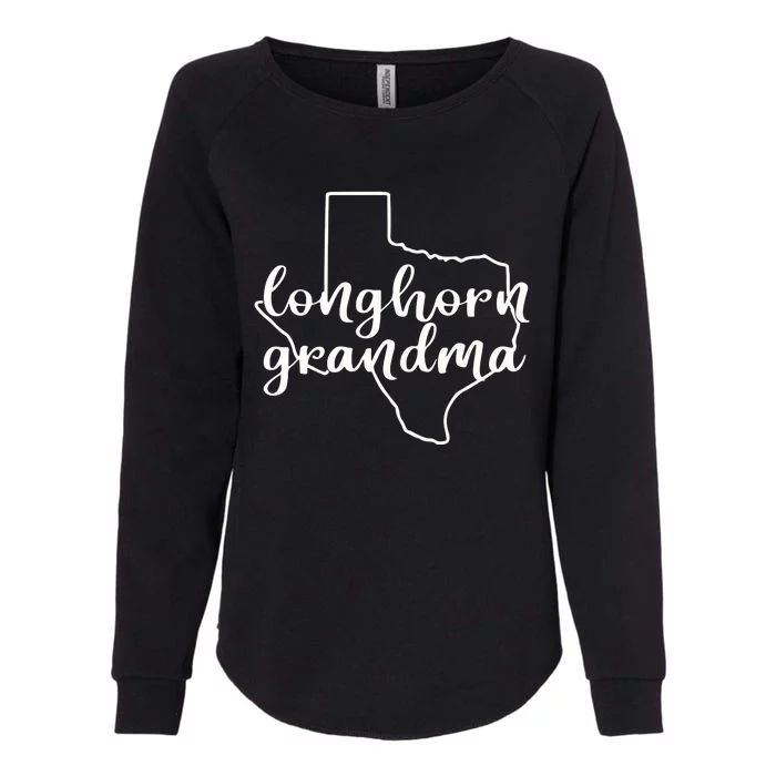 Longhorn Grandma Bella Womens California Wash Sweatshirt