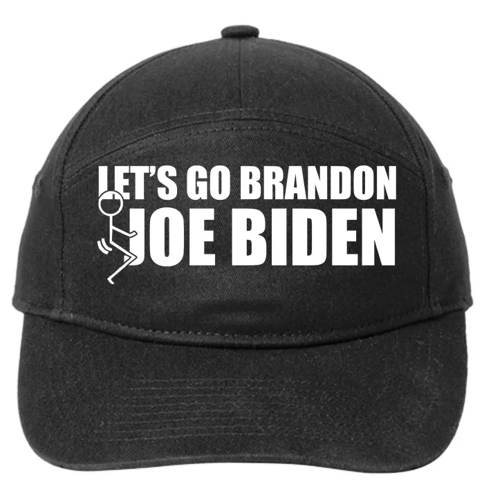 Let's Go Brandon F Joe Biden Funny 7-Panel Snapback Hat