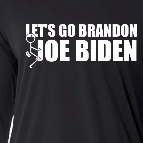 Let's Go Brandon F Joe Biden Funny Cooling Performance Long Sleeve Crew