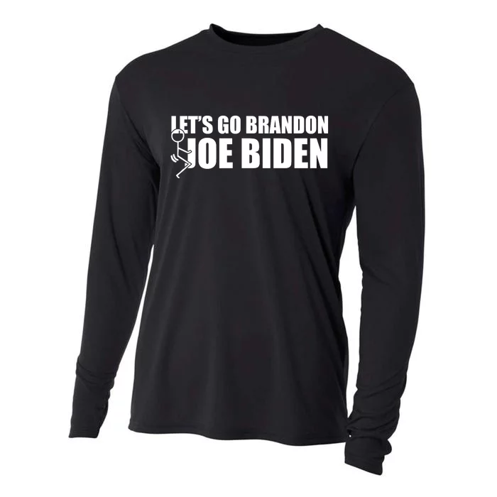 Let's Go Brandon F Joe Biden Funny Cooling Performance Long Sleeve Crew