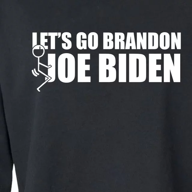 Let's Go Brandon F Joe Biden Funny Cropped Pullover Crew