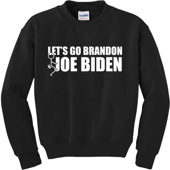 Let's Go Brandon F Joe Biden Funny Kids Sweatshirt