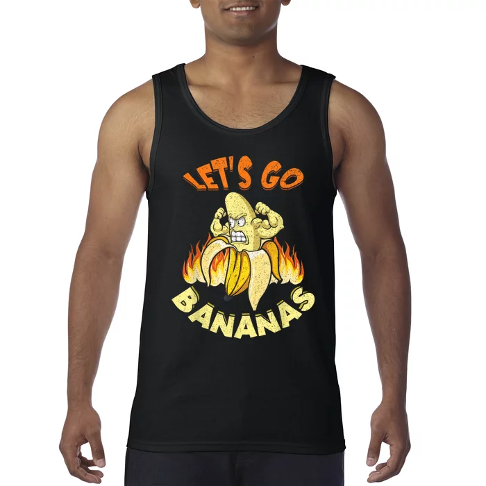 LetS Go Banana Muscle Banana Meme Funny Banana Tank Top