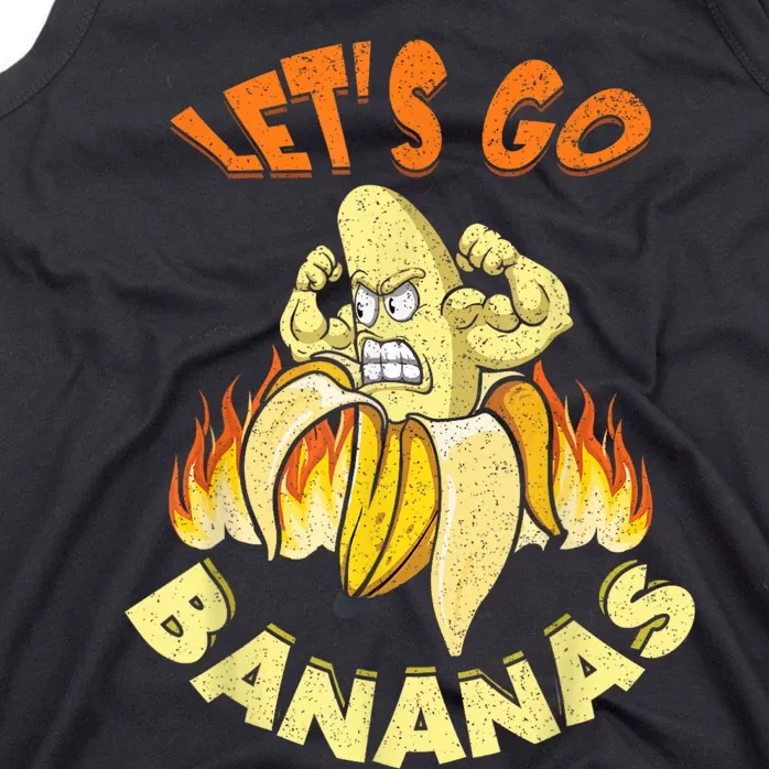 LetS Go Banana Muscle Banana Meme Funny Banana Tank Top