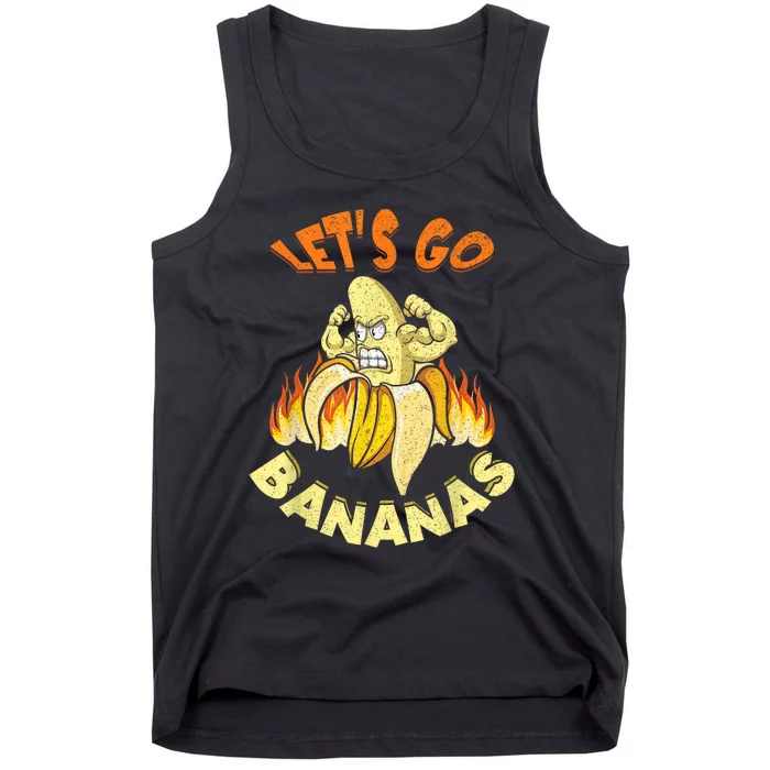 LetS Go Banana Muscle Banana Meme Funny Banana Tank Top