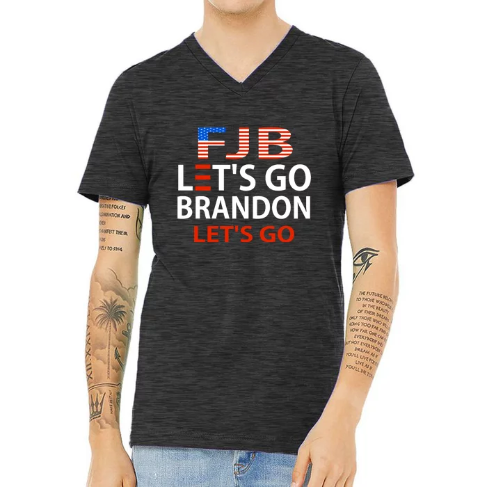 Let's Go Brandon Let's Go V-Neck T-Shirt