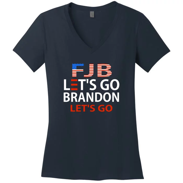 Let's Go Brandon Let's Go Women's V-Neck T-Shirt