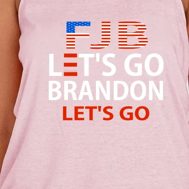 Let's Go Brandon Let's Go Women's Knotted Racerback Tank