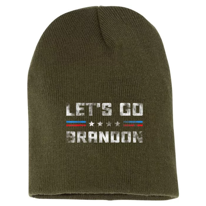 Let’s Go Brandon Conservative US Flag Gifts Short Acrylic Beanie