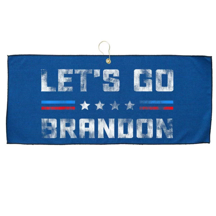 Let’s Go Brandon Conservative US Flag Gifts Large Microfiber Waffle Golf Towel