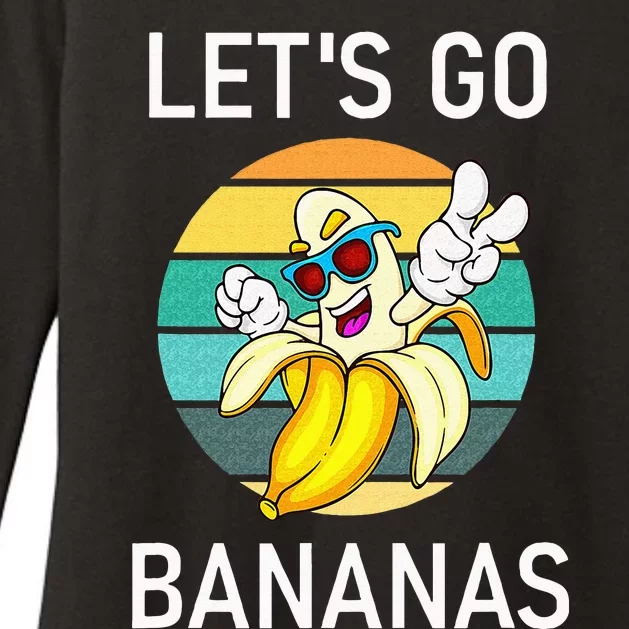 Lets Go Bananas Funny Jokes Sarcastic Sayings Womens CVC Long Sleeve Shirt