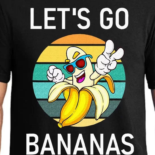 Lets Go Bananas Funny Jokes Sarcastic Sayings Pajama Set