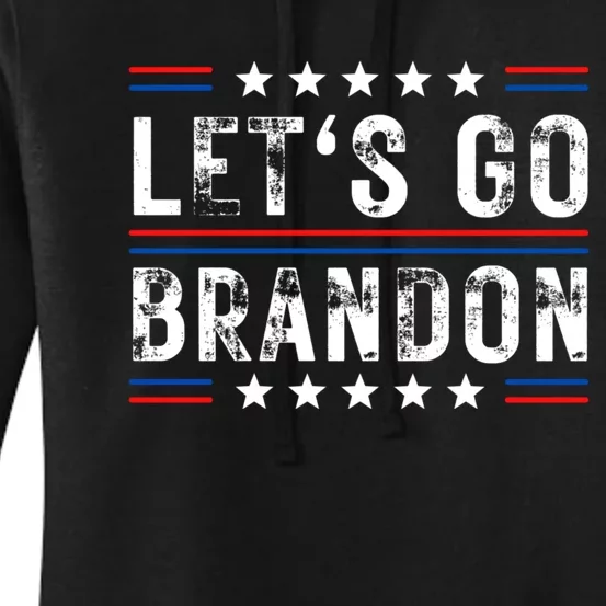 Lets Go Brandon Funny Trendy Sarcastic Lets Go Brandon Women's Pullover Hoodie