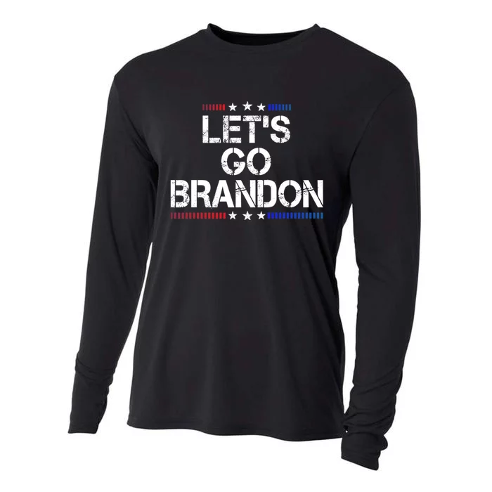 Lets Go Brandon Funny Trendy Sarcastic Lets Go Brandon Cooling Performance Long Sleeve Crew