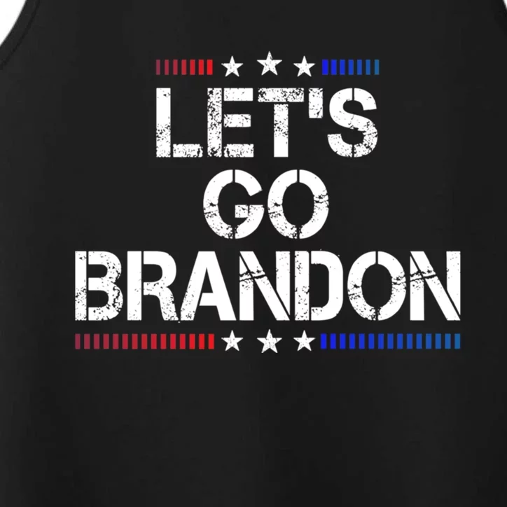 Lets Go Brandon Funny Trendy Sarcastic Lets Go Brandon Performance Tank