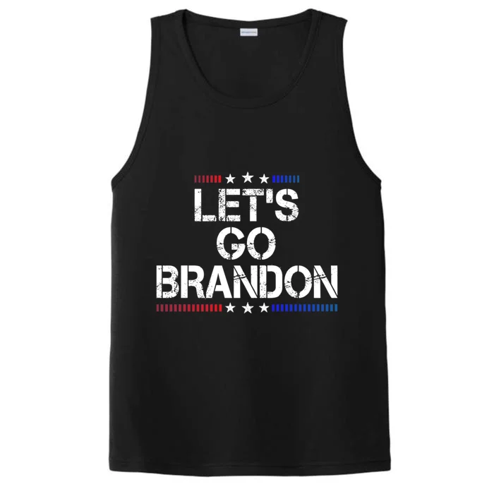 Lets Go Brandon Funny Trendy Sarcastic Lets Go Brandon Performance Tank