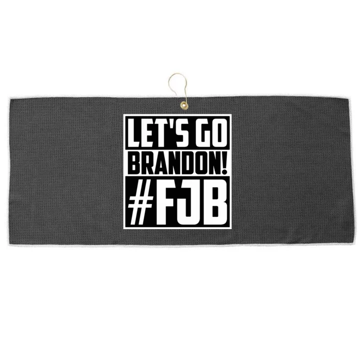 Lets Go Brandon Funny Meme Lets Go Brandon Funny Meme Large Microfiber Waffle Golf Towel